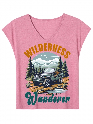 Women’s V-Neck T-Shirt | Ships from USA