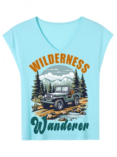 Women’s V-Neck T-Shirt | Ships from USA