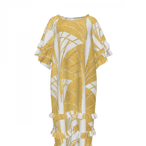 Women's Multi-Tiered Ruffle Hem Dress