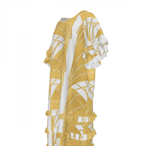 Women's Multi-Tiered Ruffle Hem Dress