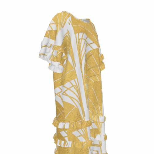 Women's Multi-Tiered Ruffle Hem Dress