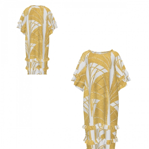 Women's Multi-Tiered Ruffle Hem Dress