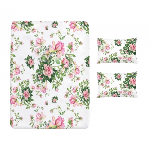 Custom Bedding Set 3 PCS ( 54" × 75" × 13" ) | Ships from USA