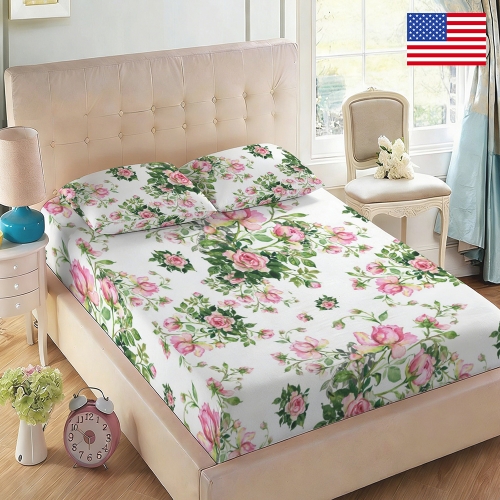 Custom Bedding Set 3 PCS ( 54" × 75" × 13" ) | Ships from USA