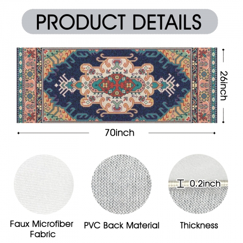 Indoor Runner Rug  70" x 26" | Ships from USA