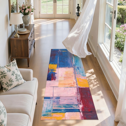 Cotton-Linen Indoor Runner Rug  60" x 24" | Ships from USA