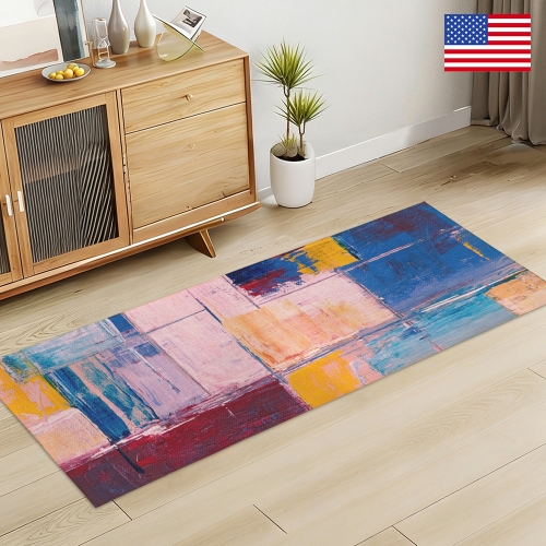 Cotton-Linen Indoor Runner Rug  60" x 24" | Ships from USA