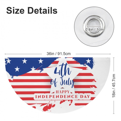 Semi Circle Flag 36 x 18 inch | Ships from USA