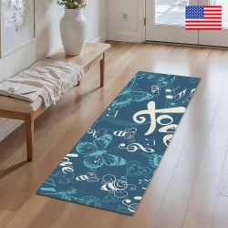 Flannel Indoor Runner Rug 60" x 24" | Ships from USA