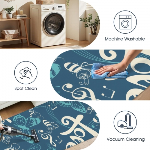 Flannel Indoor Runner Rug 60" x 24" | Ships from USA