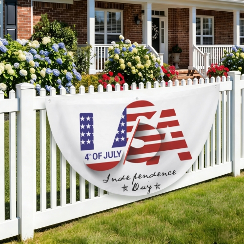 Semi Circle Flag 47 x 23.6 inch | Ships from USA