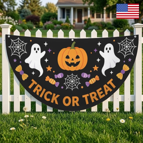 Semi Circle Flag 47 x 23.6 inch | Ships from USA