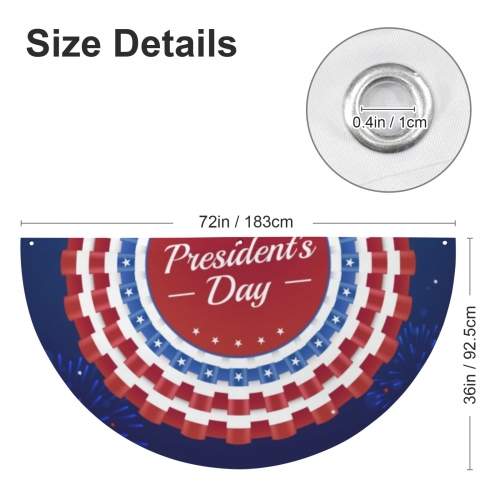 Semi Circle Flag 72 x 36 inch | Ships from USA