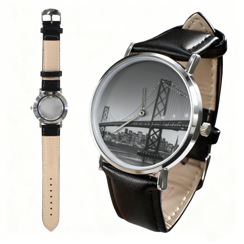 Custom Classic Leather Strap Watch (019)