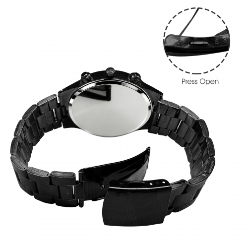 Custom Men's Stainless Steel Watch (017)