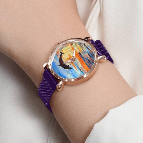 Custom Women's Magnetic Strap Watch