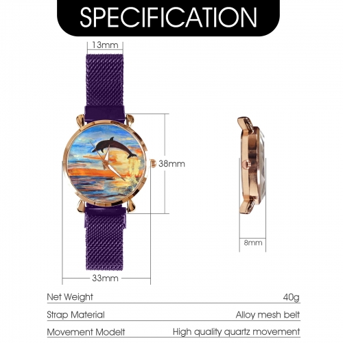 Custom Women's Magnetic Strap Watch