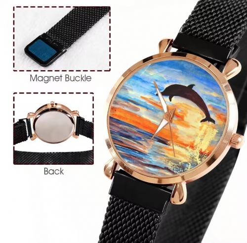 Custom Women's Magnetic Strap Watch