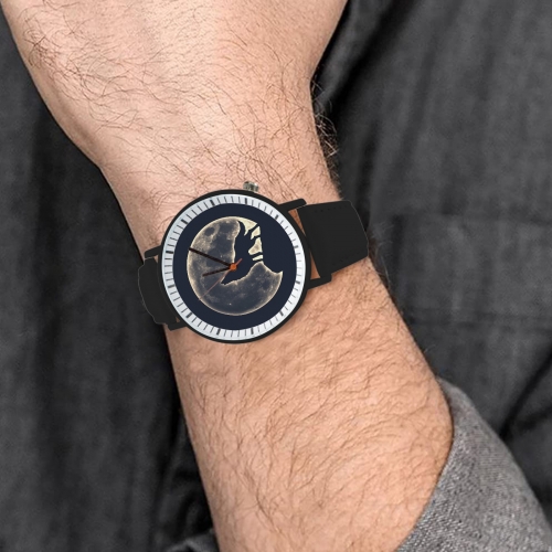 Custom Unisex Leather Strap Watch