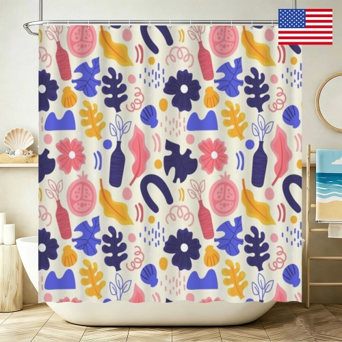 Shower Curtain 78" × 71" | Ships from USA