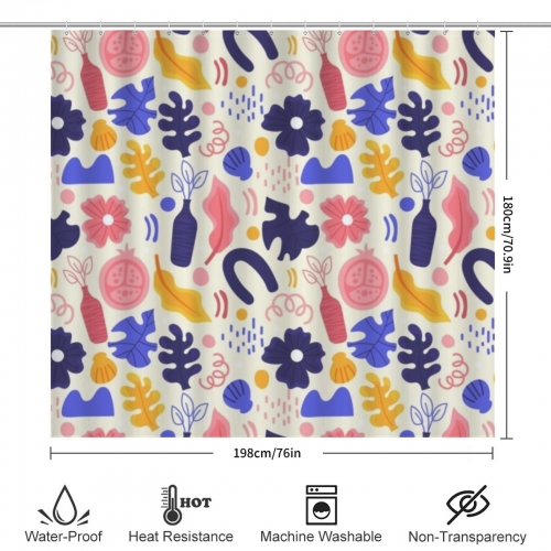 Shower Curtain 78" × 71" | Ships from USA