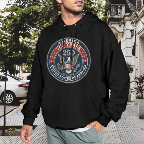 Men's Hoodie (Model H03) (Front & Back Print) | Ships from USA