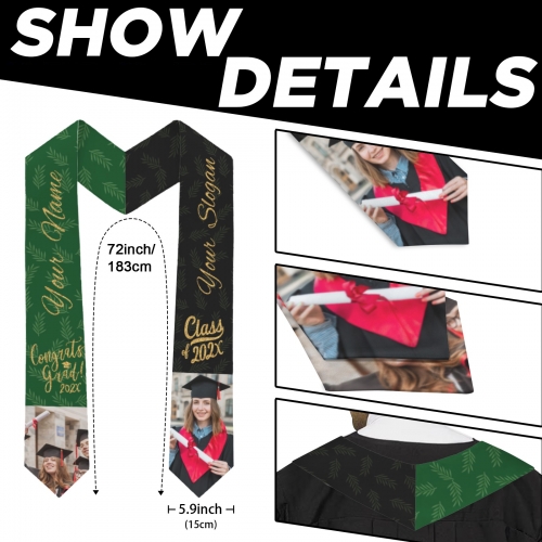 Adult Graduation Stole 72" × 5.9" | Ships from USA