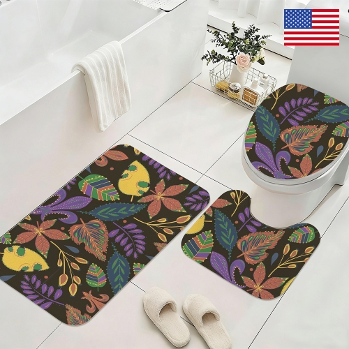 3-Piece Bathroom Rug Set | Ships from USA