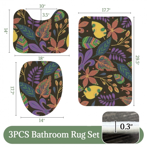 3-Piece Bathroom Rug Set | Ships from USA