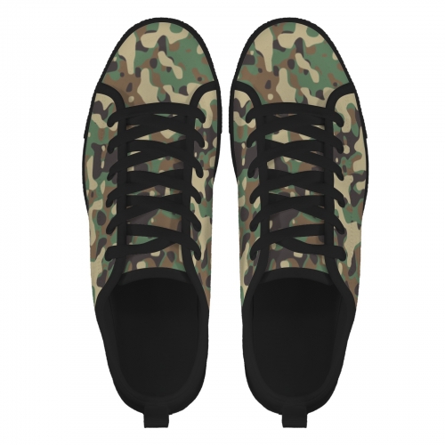 Men's Low-Top Canvas Sneakers