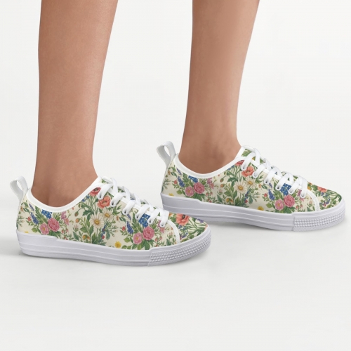 Women's Low-Top Canvas Sneakers