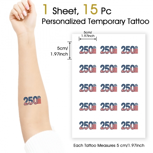 Personalized Temporary Tattoos (15 Pieces) | Ships from USA