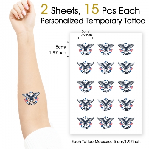 Personalized Temporary Tattoos (30 Pieces) | Ships from USA