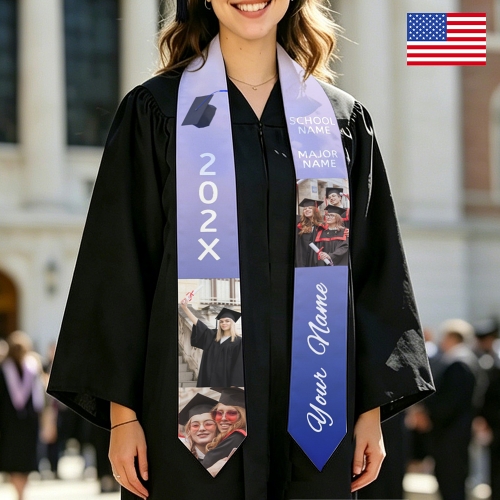 Adult Graduation Stole 5" × 78" | Ships from USA