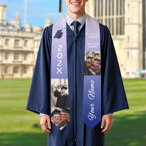Adult Graduation Stole 5" × 78" | Ships from USA