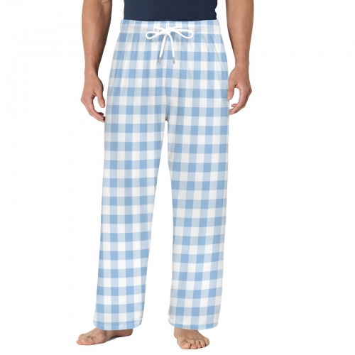 Men's Drawstring Pajama Trousers Without Pockets | Ships from USA