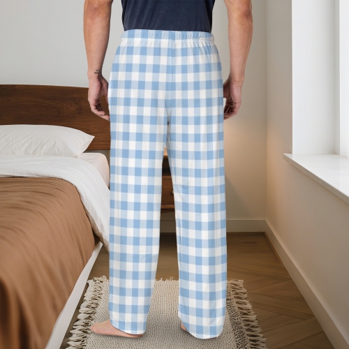 Men's Drawstring Pajama Trousers Without Pockets | Ships from USA
