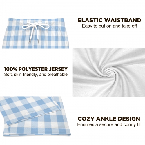 Men's Drawstring Pajama Trousers Without Pockets | Ships from USA