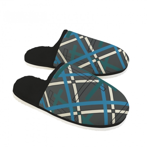 Men's Faux Fur Lined Indoor Slippers