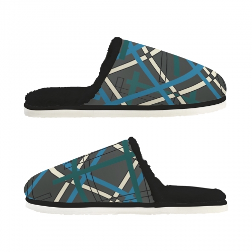 Men's Faux Fur Lined Indoor Slippers