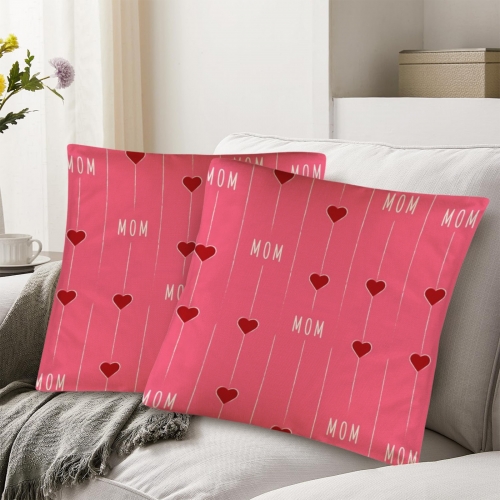 Linen Pillow Case 18" x 18" ( One Side & Pack of 2 )