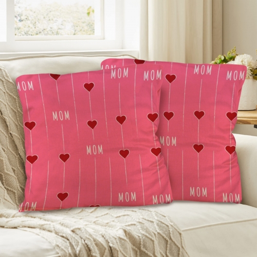 Linen Pillow Case 18" x 18" ( One Side & Pack of 2 )