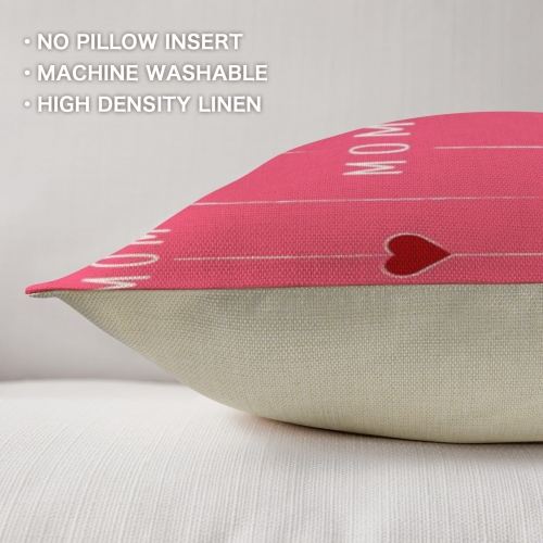 Linen Pillow Case 18" x 18" ( One Side & Pack of 2 )