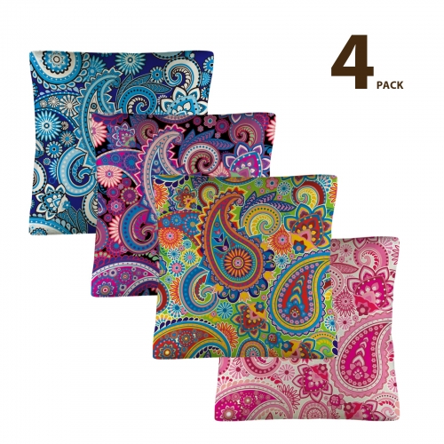 Linen Pillow Case 18" x 18" ( One Side & Pack of 4 )