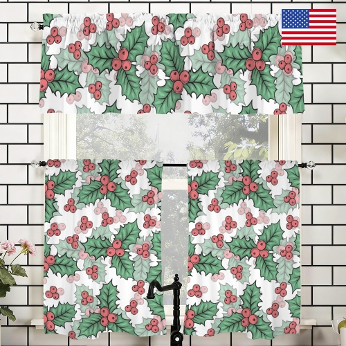 Polyester Peach Skin Curtain Set | Ships from USA