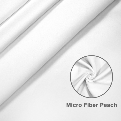 Polyester Peach Skin Curtain Set | Ships from USA