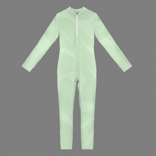 Women's Long Sleeve Zip Front Jumpsuit