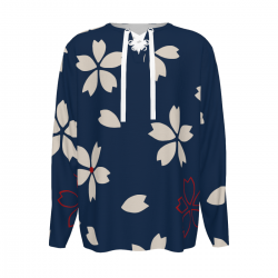 Men's Long-Sleeve Drawstring Shirt