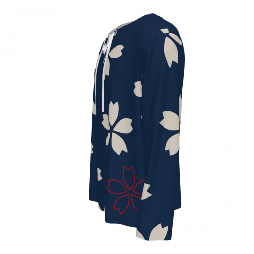 Men's Long-Sleeve Drawstring Shirt