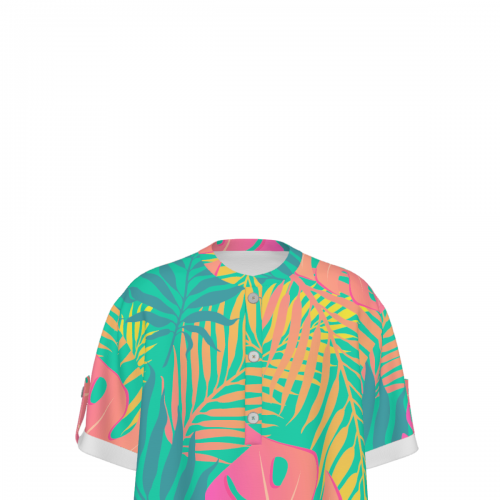 Men's Half-Placket Button Short Sleeve Shirt